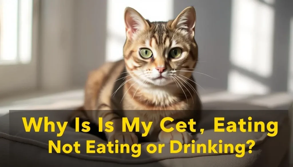 cat not eating or drinking
