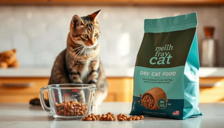 how much dry food to feed a cat