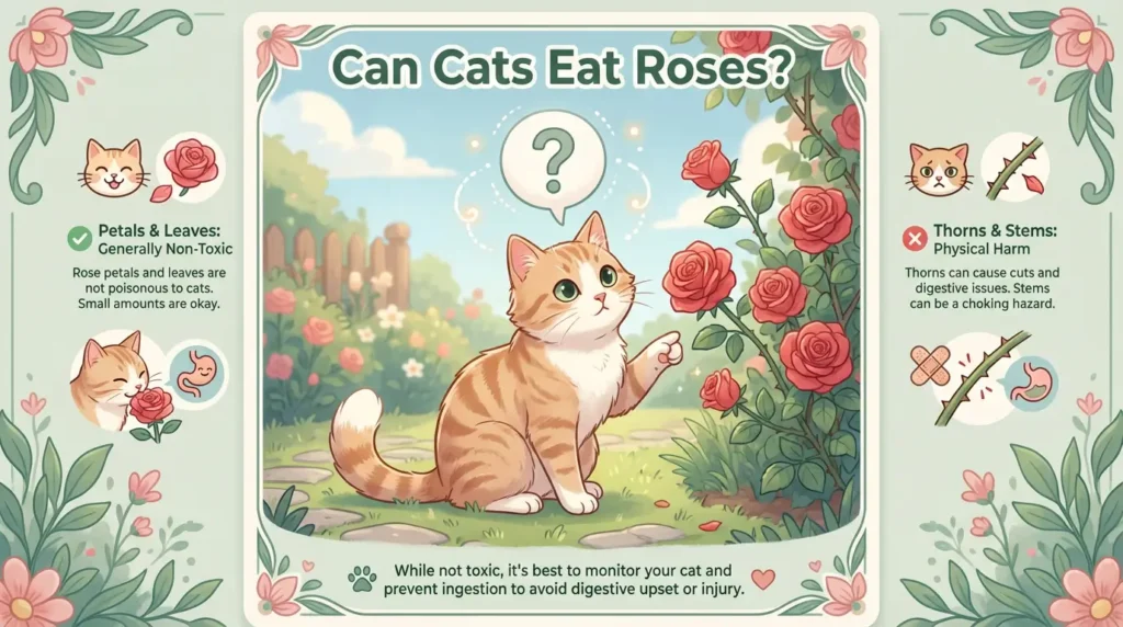 Can Cats Eat Roses