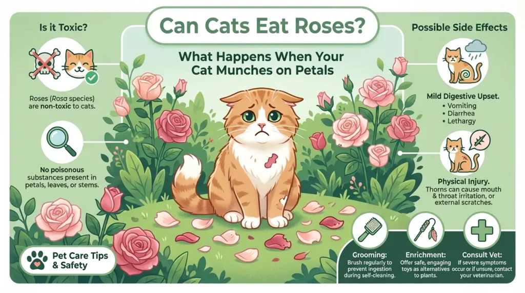 Can Cats Eat Roses