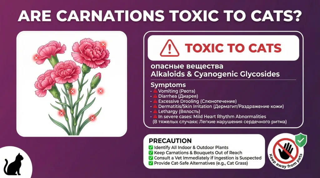 Are Carnations Toxic to Cats