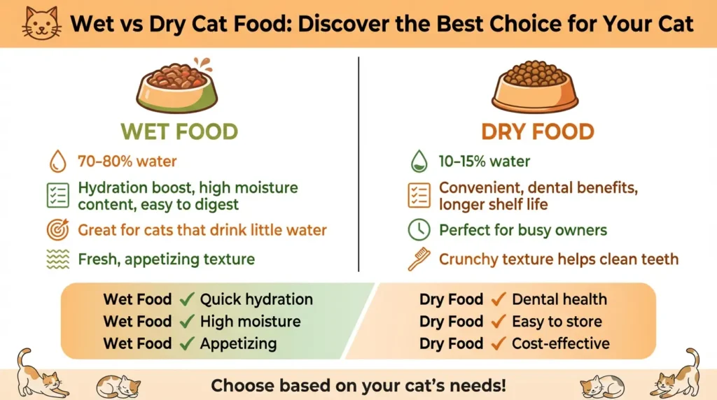 Wet vs Dry Cat Food