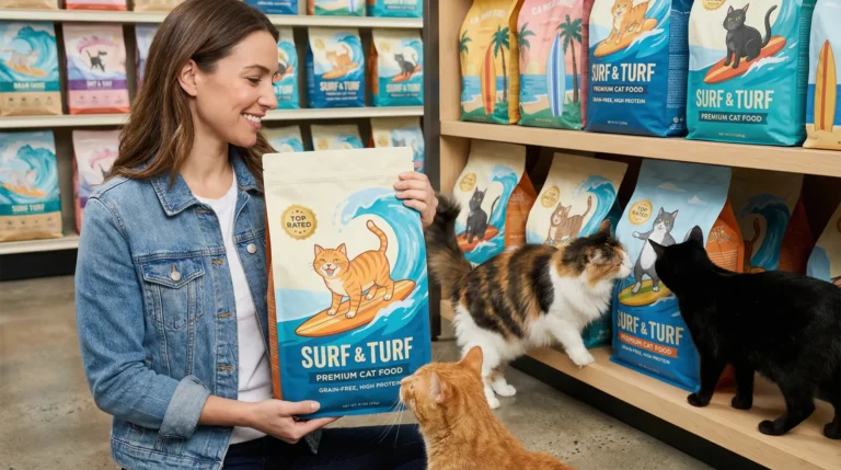 dry cat food surfin