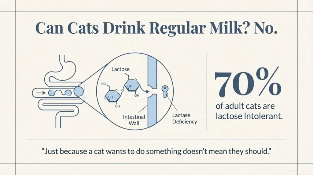 Can Cats Drink Regular Milk